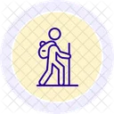 Trekking Adventure Nature Icon