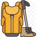 Trekking Gear Mountaineering Icon