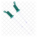 Trekking Pole Adventure Outdoors Icon