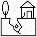 Tremblement De Terre Sol Catastrophe Naturelle Icône