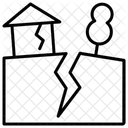 Tremblement De Terre Sol Catastrophe Naturelle Icône