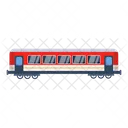 Un Practico Diseno Vectorial Plano De Tren Icono