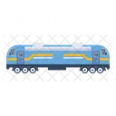 Un Practico Diseno Vectorial Plano De Tren Icono