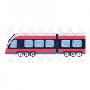 Un Practico Diseno Vectorial Plano De Tren Icono