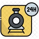 Tren 24 Horas Servicio 24 Horas Icono