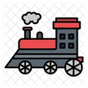 Tren Maquina De Vapor Viejo Tren Icono