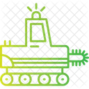 Trencher Chain Construction Icon