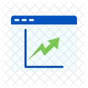 Trend In Graph Business Growth Icon