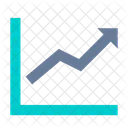 Aufwartstrend Wachstumsdiagramm Diagramm Symbol