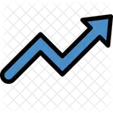 Graph Analytics Growth Icon