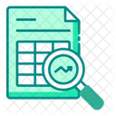 Trendanalyse Datensuche Datentrends Symbol
