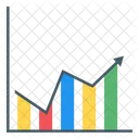 Datenwachstum Geschaftswachstum Datenanalyse 아이콘