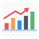 Statistiken Infografik Segmentiertes Balkendiagramm Symbol