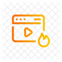 Trending Video Video Blog Fire Icon