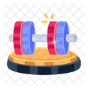 Barbell Dumbbell Gym Equipment Icon