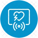 Romantisch Trennung Kaputt Symbol