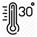 Trente Degres Celsius Meteo Icône