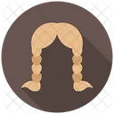 Trenzas Mujer Mujer Icono