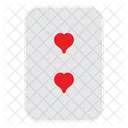 Tres de corazones  Icono