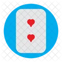 Tres de corazones  Icono