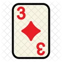 Tres de diamantes  Icon