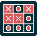 Tres En Raya Juego Estrategia Icono