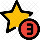 Tres Estrelas Estrela Favorito Ícone