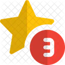 Tres Estrellas Estrella Favorito Icon