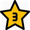 Tres Estrellas Calificacion Revision Icono