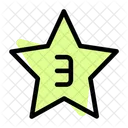 Tres Estrellas Calificacion Revision Icono