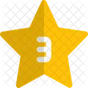 Tres Estrellas Calificacion Revision Icono