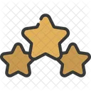 Tres Estrellas Estrellas Logro Icon