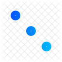 Tres Pontos Pontos Diagonal Ii Ui Interface Do Usuario Ícone