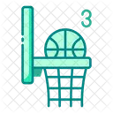 Tiro De Tres Puntos Baloncesto Icono