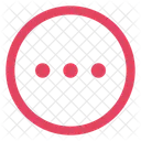 Tres puntos en un circulo  Icono