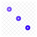 Tres Puntos Puntos Diagonal Ii Menu Barra Lateral Icono
