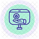 Treueprogramm Zeilensymbol Icon