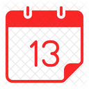 Treze Calendario Calendario Ícone