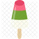 Tri Colored Popsicle Ice Cream Sweet Icon