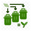 Tri Des Dechets Poubelles Tri Icône