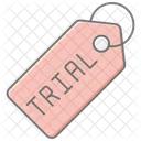 Trial Tag Lineal Color Icon 아이콘