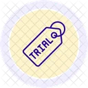 Trial Tag Line Icon 아이콘