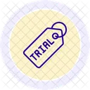 Trial Tag Line Icon Icon