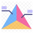 Flat Pyramid Icon