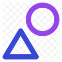 Triangle and circle  Icon