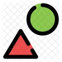 Triangle And Circle  Icon