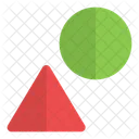 Triangle and circle  Icon