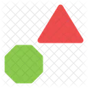 Triangle And Octagon  Icon