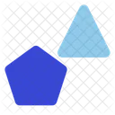 Triangle and pentagon  Icon