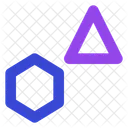 Triangle and polygon  Icon